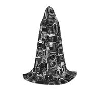 POCUK Cool Camera Collection Cape à capuche pour adolescents Halloween Cosplay Noël Déguisement