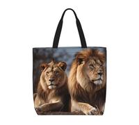 POCUK Deux Lions Sac fourre-tout multi-usage avec une épaule