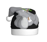 POCUK Koala Eat Leaf Chapeau de Noël pour adulte Fournitures de fête classique pour le Nouvel An