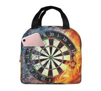 POCUK Sac à déjeuner portable isotherme pour cible de fléchettes - Réutilisable - Sac de pique-nique - Sac de travail