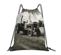 POCUK Sac à dos avec cordon de serrage pour tracteur, agriculture, sac à dos simple, décontracté, voyage, plage, école