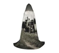 POCUK Tracteur Agriculture Tranquil Cape à capuche pour adolescents Halloween Cosplay Noël Déguisement