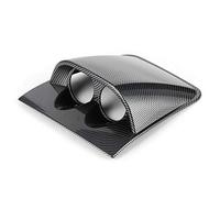 Pod de jauge de tableau de bord, voiture 52mm universel 2in ableau de bord jauge de pilier Triple trou support de montage de compteur support universel support pod(Style de fibre de carbone)