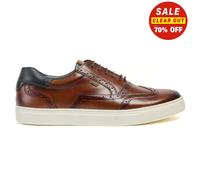 Pod Dobbs Hommes Classiques Décontractés Designer Cuir Mode Brogues Tan