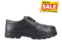 Pod Fiona Femmes Classique Décontracté Cuir Robe Mode Brogue Noir