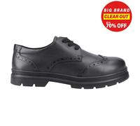 Pod Fiona Femmes Classique Décontracté Cuir Robe Mode Brogue Noir