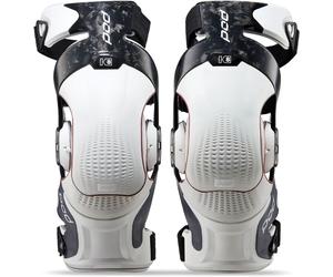 POD K8 3.0 Forged Carbon, genouillères unisexes L Blanc/Noir Blanc/Noir