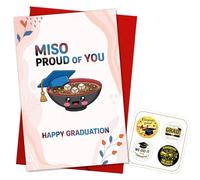 Podagree Carte de remise de diplôme pour lui, elle, cartes de félicitations, jolie carte de diplôme pour promotion d'un nouvel emploi, bonne remise de diplôme - Miso Proud of You