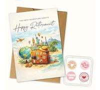 Podagree Carte de retraite pour collègues et amis, cadeau amusant pour femme, homme, patron, manager, employés, collègues, la prochaine aventure attend une retraite heureuse