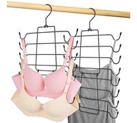 PODATOL Lot de 2 cintres pour débardeur, organisateur de soutien-gorge pour placard, à suspendre pour économiser de l'espace pour soutien-gorge de sport, lingerie et rangement, essentiels