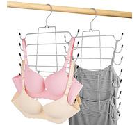 PODATOL Lot de 2 organiseurs de Soutien-Gorge, débardeurs pour Placard, Crochet pivotant, Design Pliable, Gain de Place, Support de Soutien-Gorge en métal à Suspendre