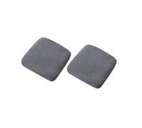 PODAY 2 Pcs Square Stool Cover, Square Dining Chair Elastic Cover, Dresser Stool Cover, Bar Stool Cover, Square Wrinkle Resistant Elastic Stool Cover, Washable 26-32cm Dark-Gray