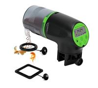 Podazz Mangeoire automatique pour poissons pour aquarium, anti-humidité, minuterie d'aquarium, vacances et week-end, distributeur de nourriture Fi sh
