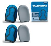 Podcase -2 Paires de Talonnettes pour Corriger la Fasciite Plantaire et l'Épine Calcanéenne - Semelles Orthopédiques en Silicone pour Homme et Femme - Semelle en Gel Gris (Taille (41-47))