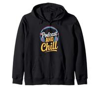 Podcast and Chill Drôle Podcast Design Sweat à Capuche