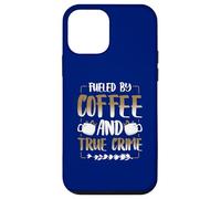 Podcast Coffee and True Crime Graphique Caféine Addict Humour Coque pour iPhone 12 Mini