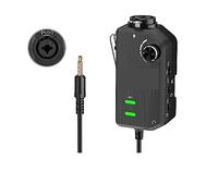 Podcast Kit Complet, Adaptateur de préampli Audio AD2 XLR/6.35mm avec préampli de Microphone d'interface de guitare d'alimentation fantôme 48V