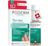 Poderm 5 en 1 Sérum Activ Tea Tree | Soin Anti-Tâches & Réparateur pour Ongles Jaunis et Abîmés - 6 ML | Nourrit et Clarifie | Huile Essentielle 100% Naturelle | Développé par un Podologue en Suisse