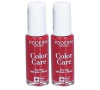 PODERM Color Care Tea Tree Vernis à ongles No 797 Rouge Rose 2x8 ml