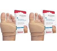 PODERM - HALLUX VALGUS/DOULEURS PLANTAIRES DOUBLE PROTECTION GEL ARNICA BREVETÉ - Orthèse Pied - Amortit/Soulage immédiatement la douleur - Anti callosités - Actifs 100% Naturels - Swiss Lab