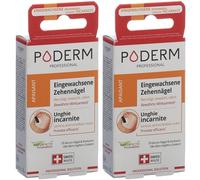 PODERM Huile sérim apraisante ongles incarnées Concentré 2x8 ml
