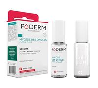 PODERM - LOT 2 PRODUITS | MYCOSE ONGLE TRAITEMENT | Best Seller | Soin professionnel pied/main | Facile & rapide | Swiss Made + Vernis Blanc TEA TREE - Traitement des Ongles Abîmés par MYCOSE