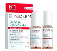 PODERM - LOT MYCOSE ONGLE SEVÈRE 2 PRODUITS | 2 Best Sellers | Traitement complet spécial Mycose difficile à traiter | Soin professionnel pied/main | Facile & rapide | Swiss Made