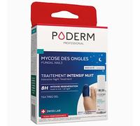 PODERM - MYCOSE ONGLE TRAITEMENT INTENSIF NUIT 2en1 - Élimine la mycose & renouvelle l’ongle pendant votre sommeil |VEGAN | Soin professionnel pied/main | Facile & rapide | Swiss Made
