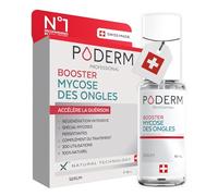 PODERM - MYCOSE ONGLES BOOSTER DE TRAITEMENT pour mycose difficile à traiter | Divise par 2 la durée du Traitement | Soin professionnel pied/main | Facile & rapide | Swiss Made incolore