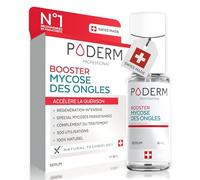 PODERM - MYCOSE ONGLES BOOSTER DE TRAITEMENT pour mycose difficile à traiter | Divise par 2 la durée du Traitement | Soin professionnel pied/main | Facile & rapide | Swiss Made incolore