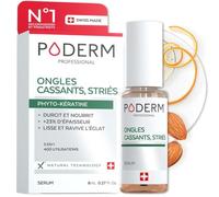 PODERM Ongles Cassants, Stries, Dedoubles | Durcisseur Extra Fort - Soin 2en1 Aux Plantes Réparatrices, Fortifiantes et Nourrissantes | Solution Professionnelle Pied/Main | Fabriqué en Suisse