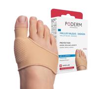 Poderm Protection Hallux Valgus - Oignon - Coussin Amortit les Chocs | Orthèse Pied & Coussinet Plantaire | Gel Arnica Breveté | Soulage Douleur & Pression | Créé Par Une Podologue - Swiss Lab
