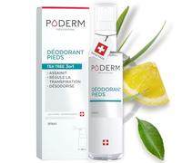 Poderm Spray Pieds d'athlète Tea Tree 3en1 – Désodorisant Anti-transpirant
