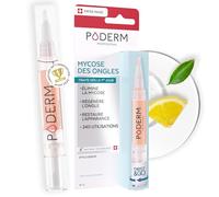 PODERM Stylo Mycose Ongles Des Pieds 4ML - Formule Vegan | Traitement 3en1 Elimine la Mycose | Nail Care Pen | 3 Secondes Par Jour et Résultats Rapides | Créé Par Une Podologue - Fabriqué en Suisse