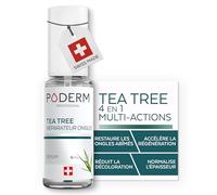 PODERM Tea Tree Réparateur Ongles 6 ml- Sérum 4en1 | Améliore l’apparence des ongles abîmés, jaunis et ternes - Uniformise l’épaisseur - Résultats visibles dès le 1er jour - 100% naturel - Swiss Made