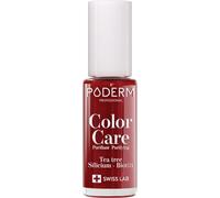 Poderm Vernis Color Care Tea Tree Purifie Les Ongles Jaunes Et Abîmés 253 Rouge Allure 8ml