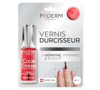 PODERM Vernis Durcisseur Ongles - Biotine, Silicium, Kératine | Répare & Fortifie les Ongles Abîmés, Fragilisés, Cassants par Vernis Semi-permanent & Vieillissement | Swiss Made - Gloss Vitality
