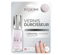 Vernis Durcisseur Ongles BIOTINE SILICIUM KERATINE - Fortifie & Répare les ongles abimés, fragilisés, cassants par semi permanent, vieillissement - Couleur Nude Cachemire - Mains & Pieds - Swiss Made