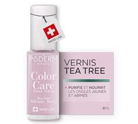 PODERM Vernis Mycose à Ongles - Swiss Made | Couleur Rose Bébé - 8ML | Antifongique au Tea Tree, Silicium & Biotine | Renforce, Répare & Camoufle les Ongles Jaunes et Abîmés | Créé par une Podologue