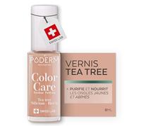 PODERM Vernis Mycose à Ongles - Swiss Made | Couleur Beige - 8ML | Antifongique au Tea Tree, Silicium & Biotine | Renforce, Répare & Camoufle les Ongles Jaunes et Abîmés | Créé par une Podologue