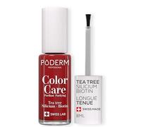 PODERM Vernis Mycose à Ongles - Swiss Made | Couleur Rouge Allure - 8ML | Antifongique au Tea Tree, Silicium & Biotine | Renforce, Répare & Camoufle les Ongles Jaunes et Abîmés | Créé par un Podologue