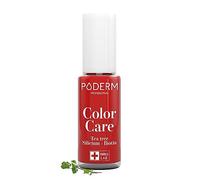 PODERM Vernis Mycose à Ongles - Swiss Made | Couleur Rouge Puissant - 8ML | Antifongique au Tea Tree, Silicium & Biotine | Renforce, Répare & Camoufle Ongles Jaunes et Abîmés | Créé par un Podologue
