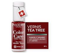 Poderm Color Care Vernis à ongles Soin Tea Tree Rouge Allure 8 ml