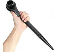 Podger Spanner, Clé à cliquet Podger, Clés à érection en acier Échafaudage Outils de clé à douille à cliquet pour réparation de voiture, menuiserie (13-17 mm)