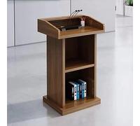 Podium autonome en acrylique et métal - Bureau de réception en bois - Pupitre et pupitre pour églises - Podium de conférence - Élégant