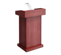 Podium autonome en acrylique et métal - Lutrin portable en bois pour salle de classe, église, bureau, hôtel, restaurant - Chaire verticale simple pour discours et présentations