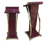 Podium autonome en métal acrylique, pupitre de conférence, support de podium au sol, support portable pour église, école, bureau, conférence, conférencier professionnel