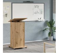 vidaXL Podium Artisan en chêne (bois d'ingénierie) avec roues
