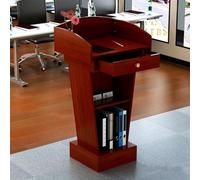 Podium, Chaire d'église avec Large Surface de Lecture et Plateforme de conférence(Wood Grain a)