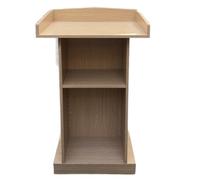 Podium de bureau stable - Lutrin polyvalent pour l'église, l'école et les démonstrations - Podium pour enseignant avec support de rangement pratique (C)